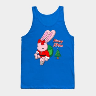 Turtle Rabbit Merry X'mas. Tank Top